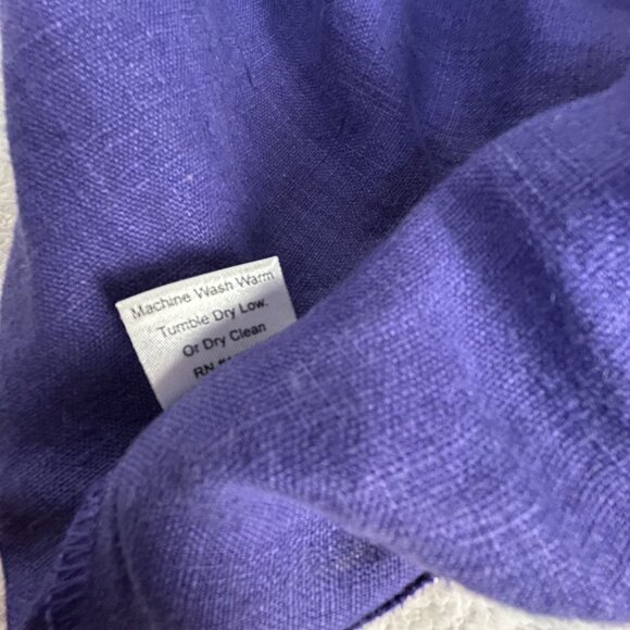 Itemz Chris Baumgartner Womens Purple Linen Button-Up Swing Jacket Lagenlook OS - Picture 5 of 9